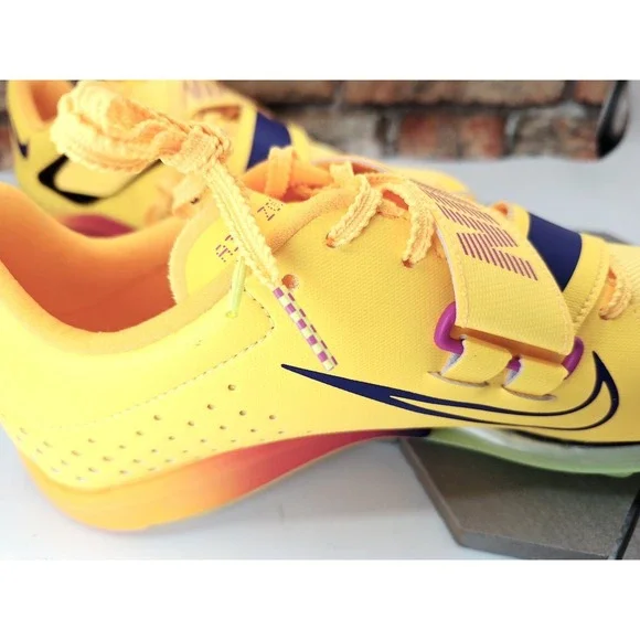 Nike Air Zoom LJ Elite Long Jump Track Shoes Citron Gold Men's Sz 11.5 W/ spikes